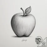 Apple – tattoo sketch (№1755372211_0, 16.08.2025 19:23) — tattoovalue.net