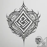 Tattoo sketch: a stylized forge with the svar… – tattoo sketch (№1755374981_0, 16.08.2025 20:09) — tattoovalue.net