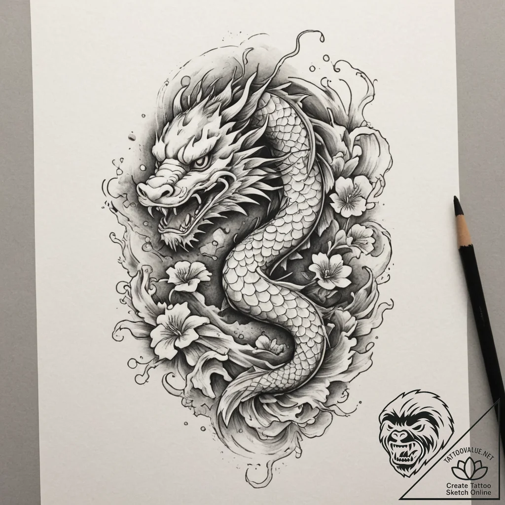 Tattoo design a powerful, muscular forearm wi... - tattoo sketch (№1755375178_0, 16.08.2025 20:12) — tattoovalue.net