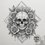 Tattoo design an abstract network of glowing… – tattoo sketch (№1755375573_0, 16.08.2025 20:19) — tattoovalue.net
