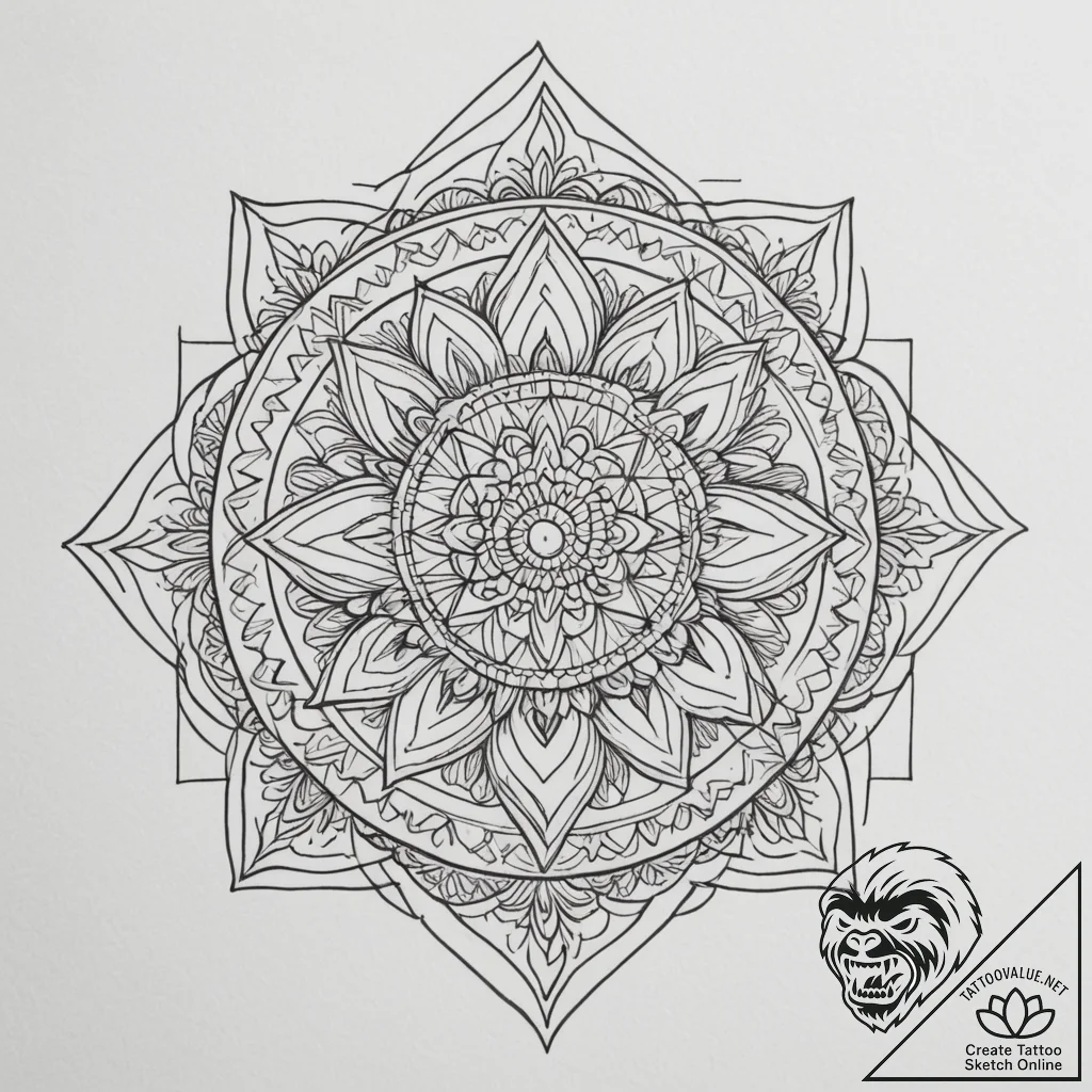 Tattoo design a single glowing pixel blackwor... - tattoo sketch (№1755378167_0, 16.08.2025 21:02) — tattoovalue.net