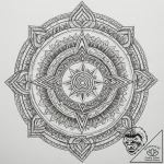 An old, leather-bound grimoire, tattoo sketch… – tattoo sketch (№1755378774_0, 16.08.2025 21:12) — tattoovalue.net