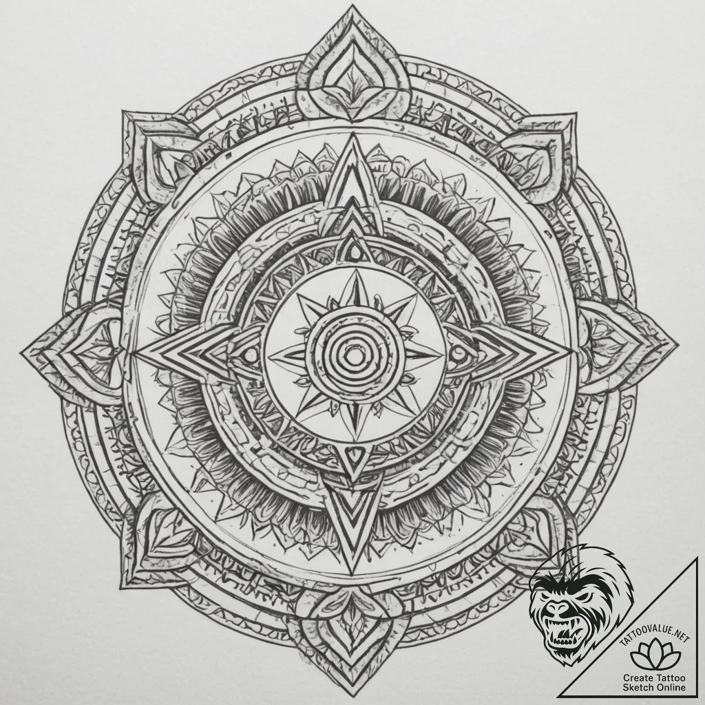 An old, leather-bound grimoire, tattoo sketch... - tattoo sketch (№1755378774_0, 16.08.2025 21:12) — tattoovalue.net