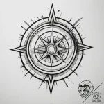 Tattoo design a laser beam cutting through a… – tattoo sketch (№1755378975_0, 16.08.2025 21:16) — tattoovalue.net
