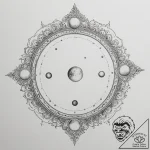Tattoo design a moon phases sequence, with on… – tattoo sketch (№1755379972_0, 16.08.2025 21:32) — tattoovalue.net