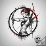 Tattoo sketch a sagittarius archer with a sub… – tattoo sketch (№1755381768_0, 16.08.2025 22:02) — tattoovalue.net