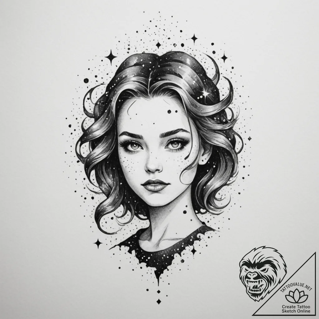 Tattoo sketch a pixelated character dissolvin... - tattoo sketch (№1755382572_0, 16.08.2025 22:16) — tattoovalue.net