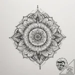 Tattoo sketch a subtle ‘mandala’ fragment tha… – tattoo sketch (№1755387126_0, 16.08.2025 23:32) — tattoovalue.net