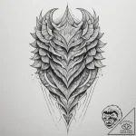 Tattoo design an abstract pattern of overlapp… – tattoo sketch (№1755387523_0, 16.08.2025 23:38) — tattoovalue.net