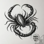 Tattoo design a realistic scorpio scorpion, w… – tattoo sketch (№1755389497_0, 17.08.2025 00:11) — tattoovalue.net