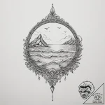 Sea – tattoo sketch (№1755390488_0, 17.08.2025 00:28) — tattoovalue.net