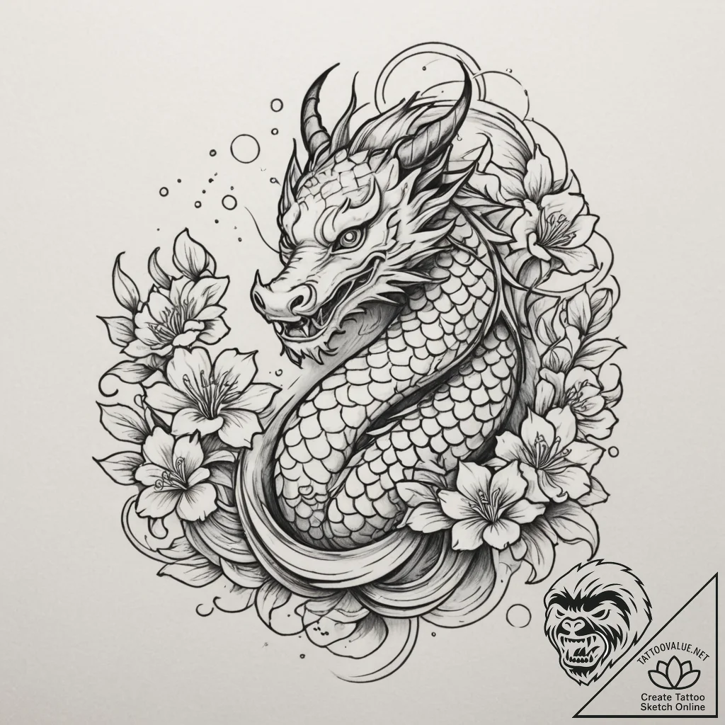 р“сђсѓрїрїр° 10: р¤р»рѕсђр° рё р¤р°сѓрѕр° (fl... - tattoo sketch (№1755394051_0, 17.08.2025 01:27) — tattoovalue.net
