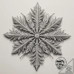 A close-up of the delicate, crystalline struc… – tattoo sketch (№1755394254_0, 17.08.2025 01:30) — tattoovalue.net