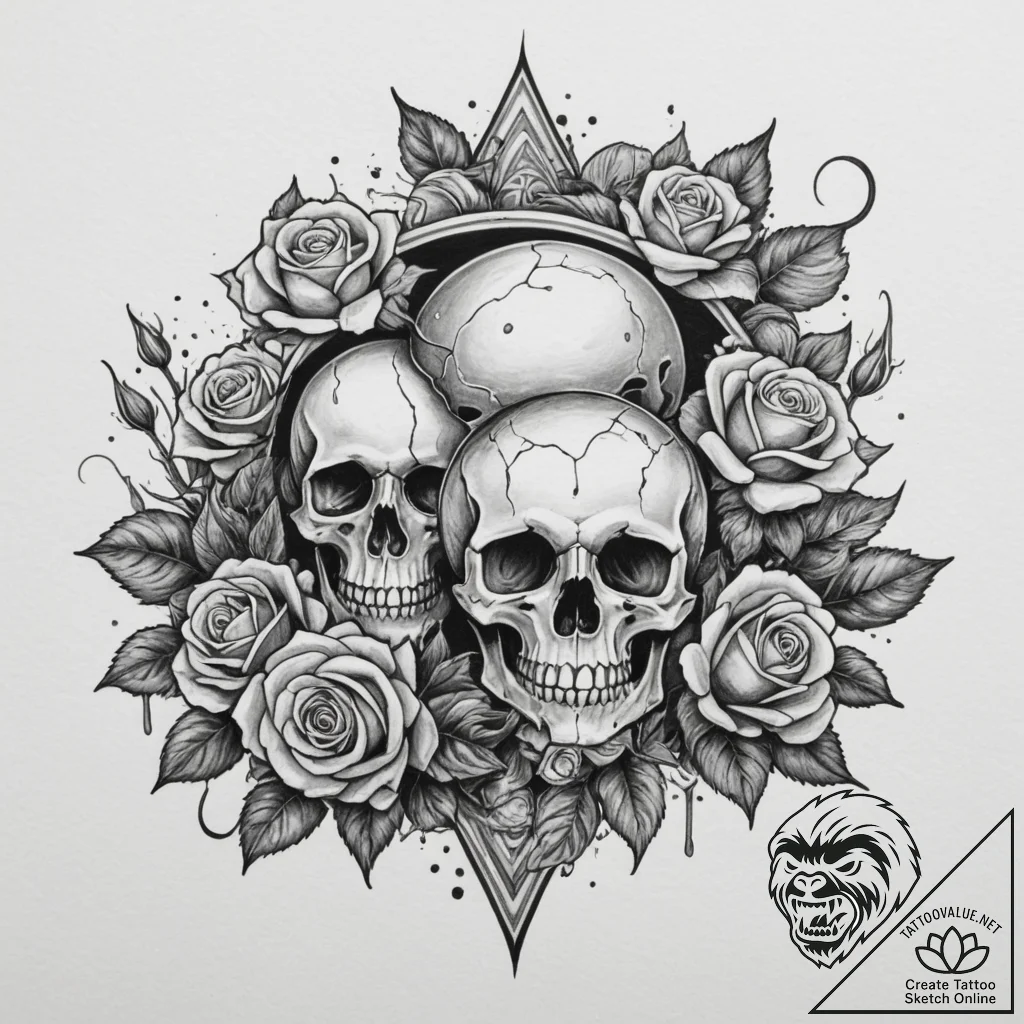 Tattoo sketch a "game over" screen subtly ble... - tattoo sketch (№1755395448_0, 17.08.2025 01:50) — tattoovalue.net
