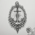 Bracelet, tattoo line art, old school traditi… – tattoo sketch (№1755396244_0, 17.08.2025 02:04) — tattoovalue.net