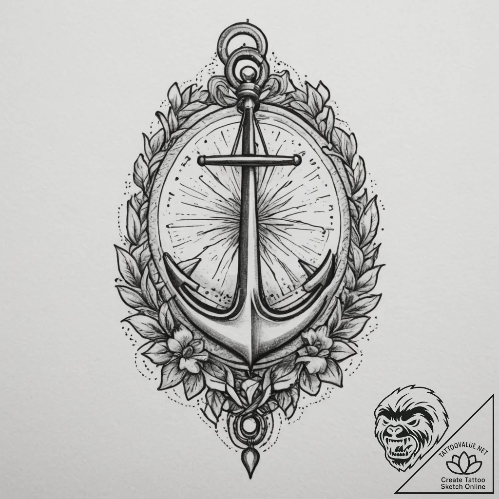 Bracelet, tattoo line art, old school traditi... - tattoo sketch (№1755396244_0, 17.08.2025 02:04) — tattoovalue.net