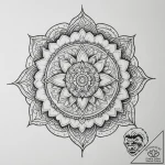 Tattoo sketch an intricate mandala pattern fi… – tattoo sketch (№1755397038_0, 17.08.2025 02:17) — tattoovalue.net