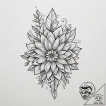 Tattoo sketch a word with subtle floral accen… – tattoo sketch (№1755398485_0, 17.08.2025 02:41) — tattoovalue.net