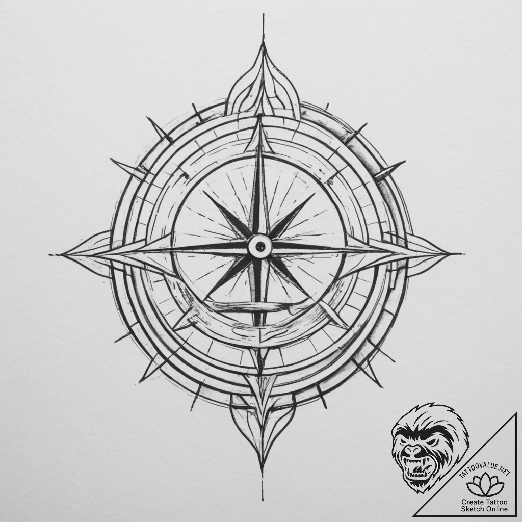 Tattoo sketch a subtle symbol of logic and re... - tattoo sketch (№1755400868_0, 17.08.2025 03:21) — tattoovalue.net