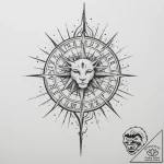 Tattoo design a zodiac symbol integrated into… – tattoo sketch (№1755401263_0, 17.08.2025 03:27) — tattoovalue.net