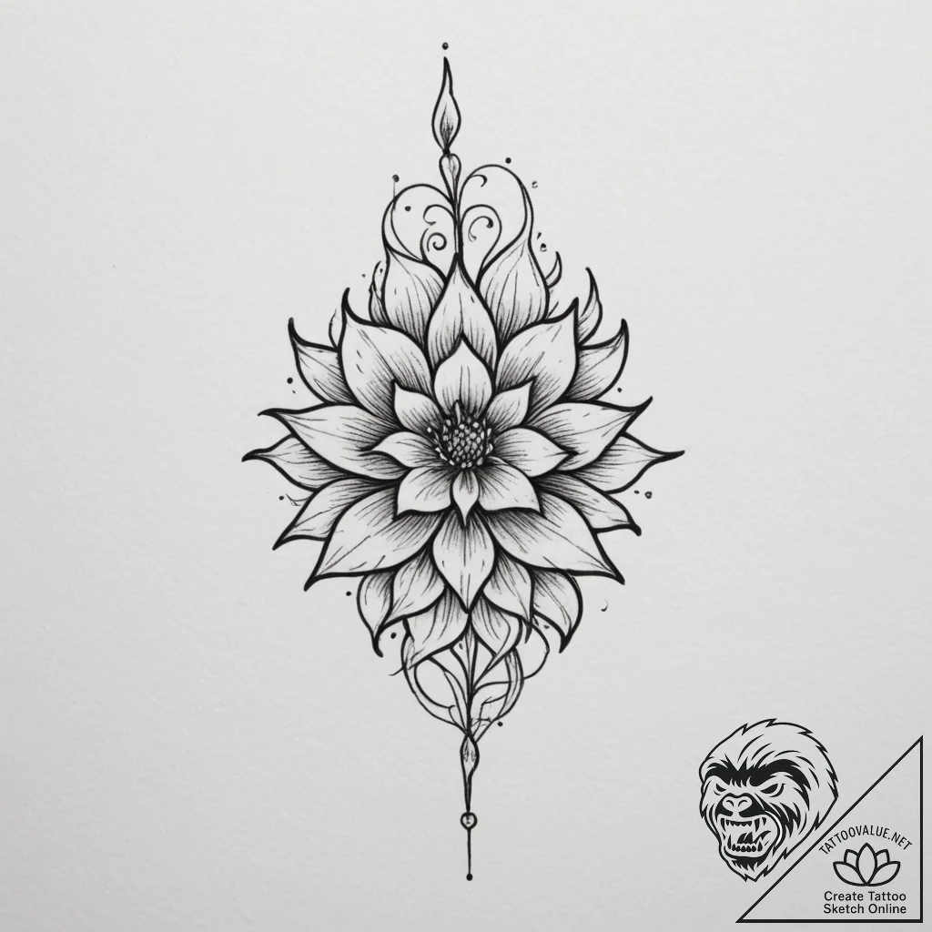 Handpoke (style as an object, if need) - tattoo sketch (№1755403637_0, 17.08.2025 04:07) — tattoovalue.net