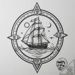 Tattoo design a road sign with a significant… – tattoo sketch (№1755404625_0, 17.08.2025 04:23) — tattoovalue.net