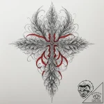 Tattoo sketch a small, elegant feather outlin… – tattoo sketch (№1755404823_0, 17.08.2025 04:27) — tattoovalue.net