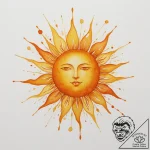 Tattoo sketch: watercolor splashes of bright… – tattoo sketch (№1755405419_0, 17.08.2025 04:36) — tattoovalue.net