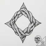 Tattoo sketch a strong, defensive knot or int… – tattoo sketch (№1755406009_0, 17.08.2025 04:46) — tattoovalue.net