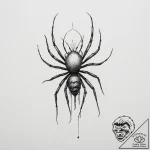 Bacteriophage, tattoo drawing outline, blackw… – tattoo sketch (№1755409969_0, 17.08.2025 05:52) — tattoovalue.net