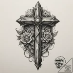 The worn, wooden handle of a well-used hammer… – tattoo sketch (№1755410167_0, 17.08.2025 05:56) — tattoovalue.net