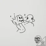 Tattoo sketch a pac-man on one partner, and a… – tattoo sketch (№1755417084_0, 17.08.2025 07:51) — tattoovalue.net