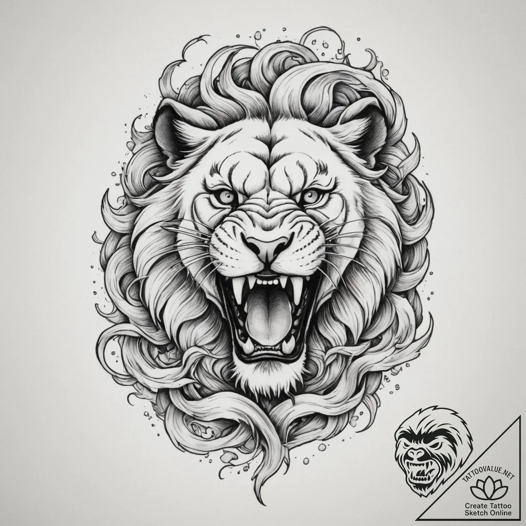 A national geographic style photo of a majest... - tattoo sketch (№1755419850_0, 17.08.2025 08:37) — tattoovalue.net
