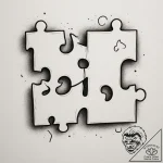 Tattoo design two halves of a puzzle that for… – tattoo sketch (№1755420247_0, 17.08.2025 08:44) — tattoovalue.net