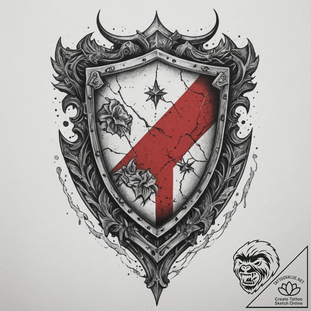 Tattoo design a weathered leather texture for... - tattoo sketch (№1755421042_0, 17.08.2025 08:57) — tattoovalue.net