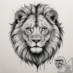 Tattoo sketch a leo lion’s eye subtly integra… – tattoo sketch (№1755423019_0, 17.08.2025 09:30) — tattoovalue.net