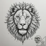 Tattoo sketch a leo lion’s mane transforming… – tattoo sketch (№1755424403_0, 17.08.2025 09:53) — tattoovalue.net