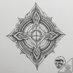 113. tattoo sketch: “istok” rune as the begin… – tattoo sketch (№1755426983_0, 17.08.2025 10:36) — tattoovalue.net