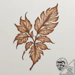 The intricate, vein-like patterns of a dried… – tattoo sketch (№1755427778_0, 17.08.2025 10:49) — tattoovalue.net