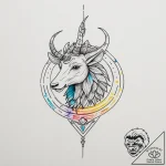 Tattoo design a zodiac animal depicted in a s… – tattoo sketch (№1755428769_0, 17.08.2025 11:06) — tattoovalue.net