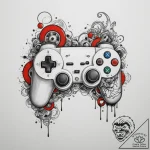 Tattoo design a controller’s face buttons arr… – tattoo sketch (№1755429166_0, 17.08.2025 11:12) — tattoovalue.net