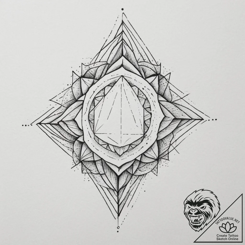 р“сђсѓрїрїр° 14: abstract & geometric strengt... - tattoo sketch (№1755429364_0, 17.08.2025 11:16) — tattoovalue.net