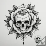 Eye, tattoo drawing outline, black and grey t… – tattoo sketch (№1755430366_0, 17.08.2025 11:32) — tattoovalue.net