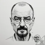 Walter white’s face from breaking bad, artist… – tattoo sketch (№1755430564_0, 17.08.2025 11:36) — tattoovalue.net