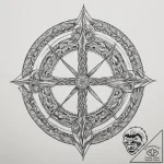 108. tattoo sketch: “yest” rune as a central… – tattoo sketch (№1755431756_0, 17.08.2025 11:55) — tattoovalue.net