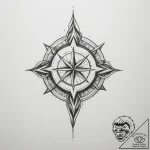 Tattoo sketch a solid wall with a single, sma… – tattoo sketch (№1755432360_0, 17.08.2025 12:06) — tattoovalue.net