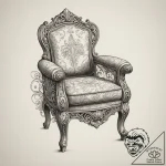 Tattoo design a gaming chair armrest with a s… – tattoo sketch (№1755433754_0, 17.08.2025 12:29) — tattoovalue.net