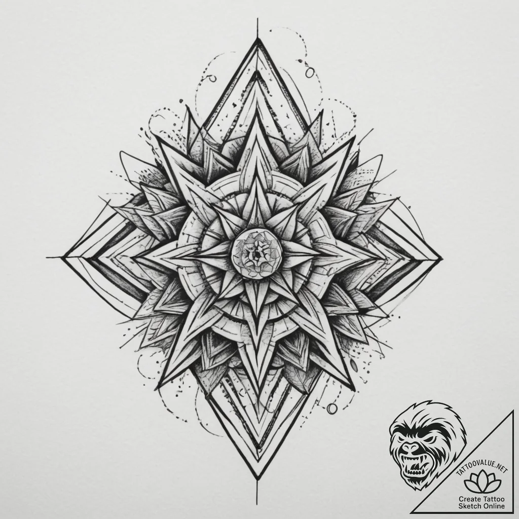 Tattoo design an abstract representation of "... - tattoo sketch (№1755435175_0, 17.08.2025 12:52) — tattoovalue.net