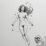 Tattoo sketch aquarius constellation, stars f… – tattoo sketch (№1755435776_0, 17.08.2025 13:02) — tattoovalue.net
