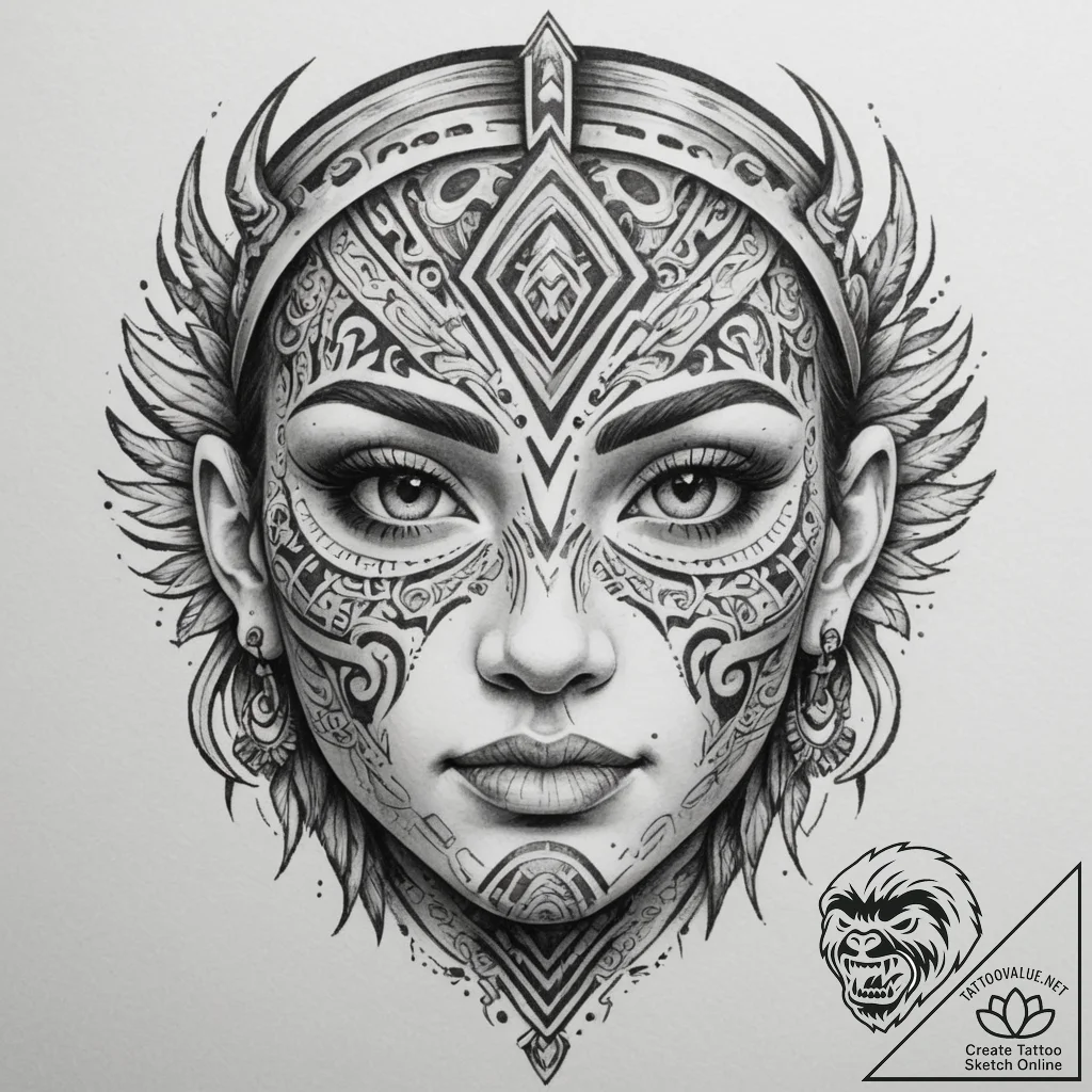 Tattoo design a classic 8-bit character's fac... - tattoo sketch (№1755436771_0, 17.08.2025 13:19) — tattoovalue.net